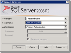 SQL-ConnectToServer